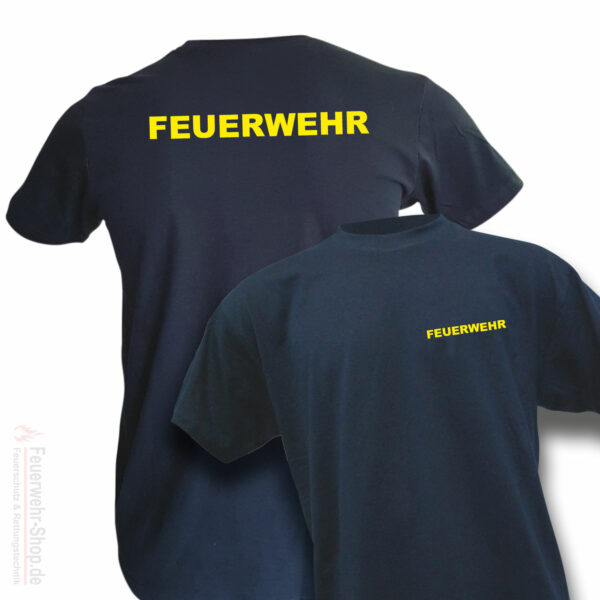 T-Shirt mit Feuerschriftzug