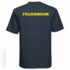 T-Shirt mit Feuerschriftzug