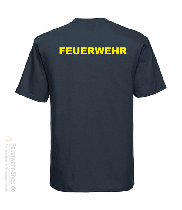 T-Shirt mit Feuerschriftzug