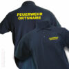 Poloshirt mit Feuerschriftzug und Ortsname