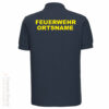 Poloshirt mit Feuerschriftzug und Ortsname