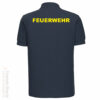 Poloshirt mit Feuerschriftzug