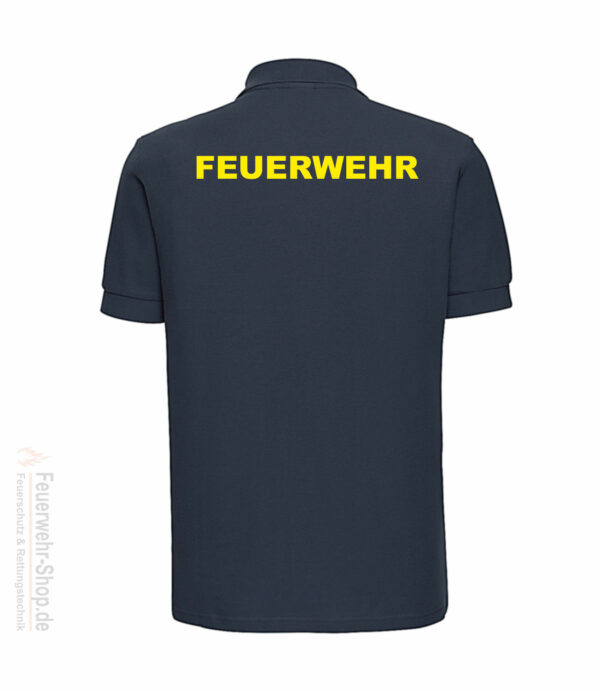 Poloshirt mit Feuerschriftzug