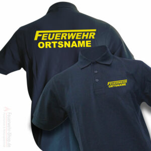 Feuerwehr Premium Poloshirt Logo mit Ortsnamen