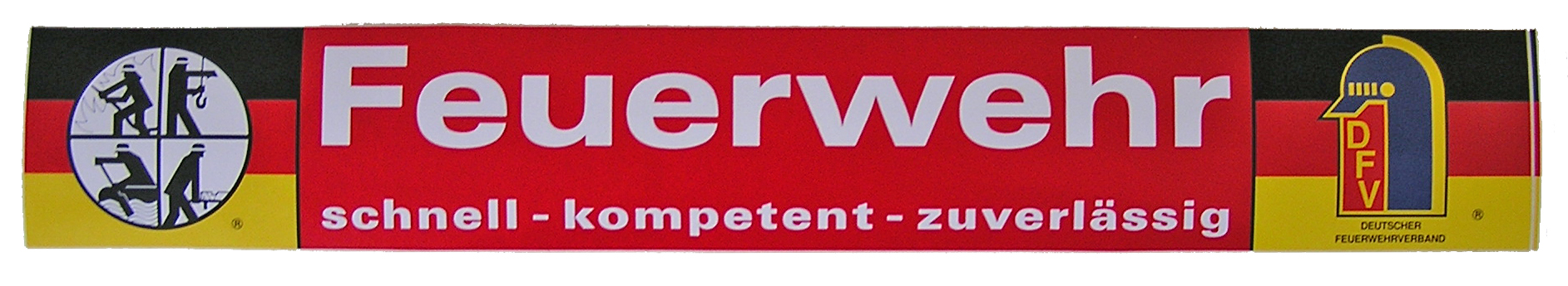 Aufkleber FEUERWEHR Signet Kontur - Feuerwehronlineshop