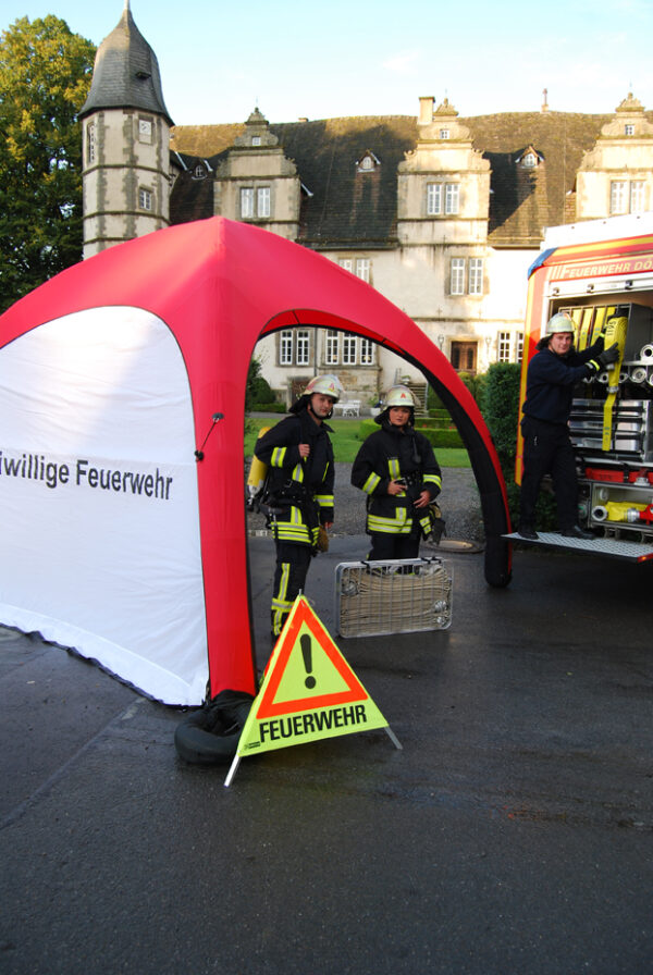 Feuerwehr Warnpyramide neongelb 70 cm-13