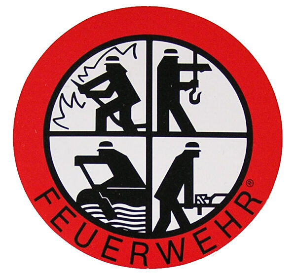 Feuerwehr Aufkleber Signet 90 mm