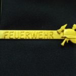 Krawattenclip FEUERWEHR-Helm goldfarbig