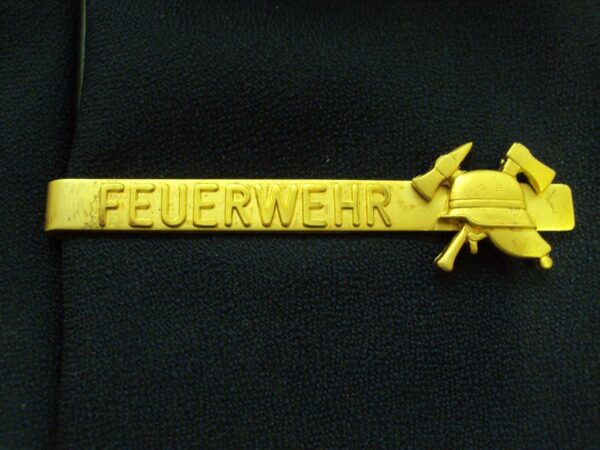 Krawattenclip FEUERWEHR-Helm goldfarbig