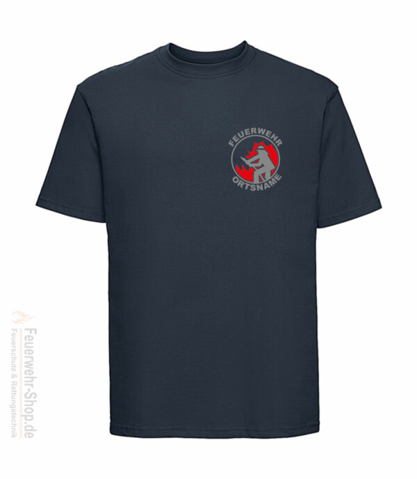 T-Shirt mit Feuerwehrmotiv und Ortsname