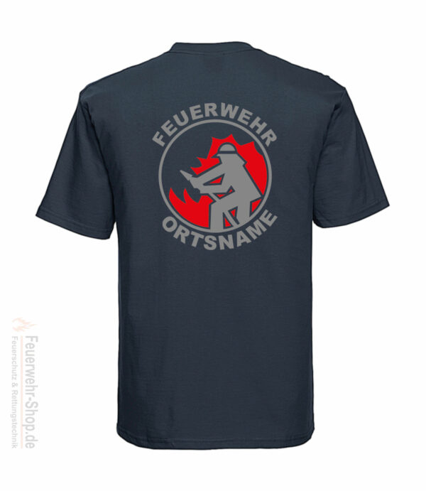 T-Shirt mit Feuerwehrmotiv und Ortsname