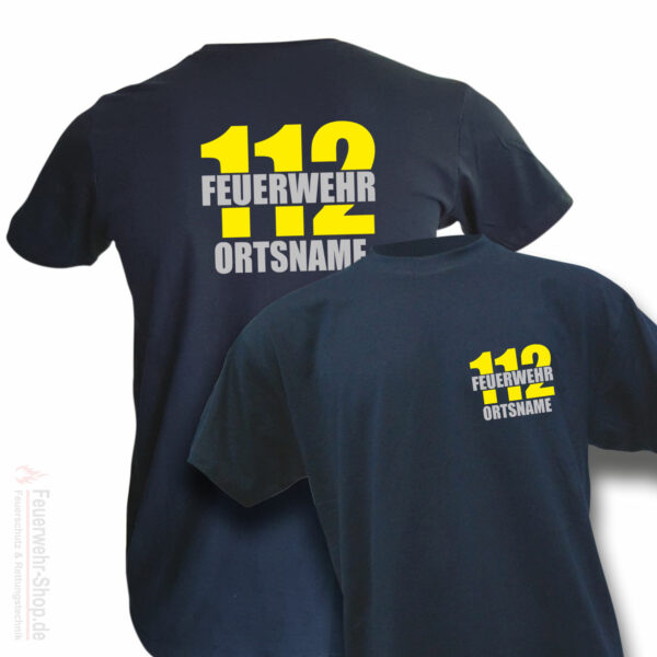 Feuerwehr Premium T-Shirt Firefighter II mit Ortsname
