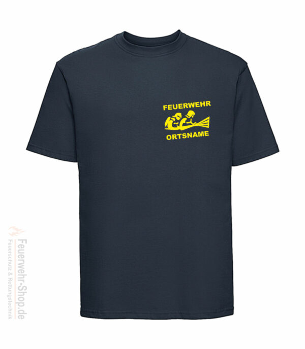 Feuerwehr Premium T-Shirt Firefighter III mit Ortsname