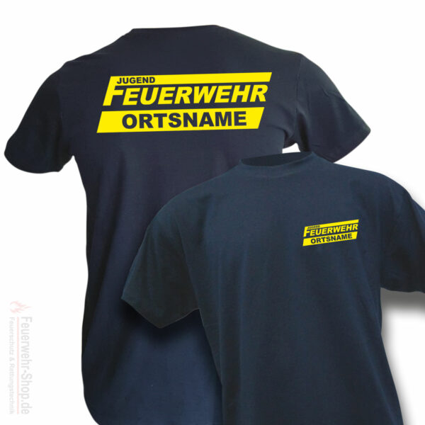 Jugendfeuerwehr Premium T-Shirt Logo mit Ortsname