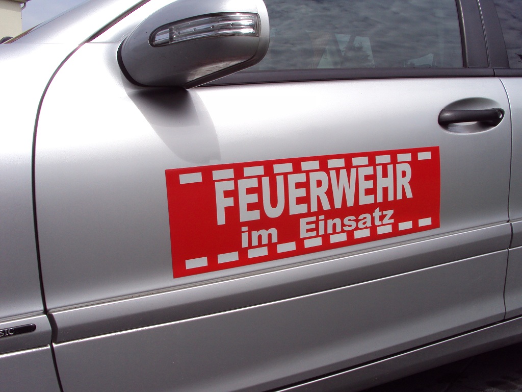 ORGL Organisatorischer Leiter reflektierendes Magnetschild 