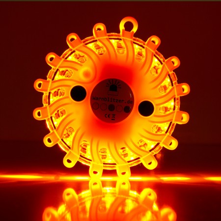 Warnblitzleuchte FLARE, orange, gelbe LED's Akkuversion, inkl. 1 x