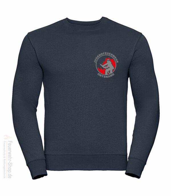 Jugendfeuerwehr Premium Pullover Firefighter I mit Ortsnamen