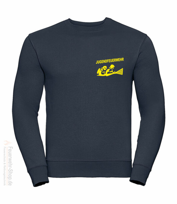 Jugendfeuerwehr Premium Pullover Firefighter II mit Ortsnamen