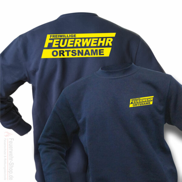 Feuerwehr Premium Pullover Freiwillige Feuerwehr Logo mit Ortsname