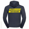 Feuerwehr Premium Kapuzen-Sweatshirt Freiwillige Feuerwehr Logo mit Ortsname