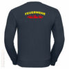 Feuerwehr Premium Pullover Rundlogo Flamme