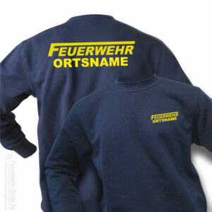 Feuerwehr Premium Pullover Logo mit Ortsname