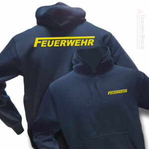 Feuerwehr Premium Kapuzen-Sweatshirt Logo