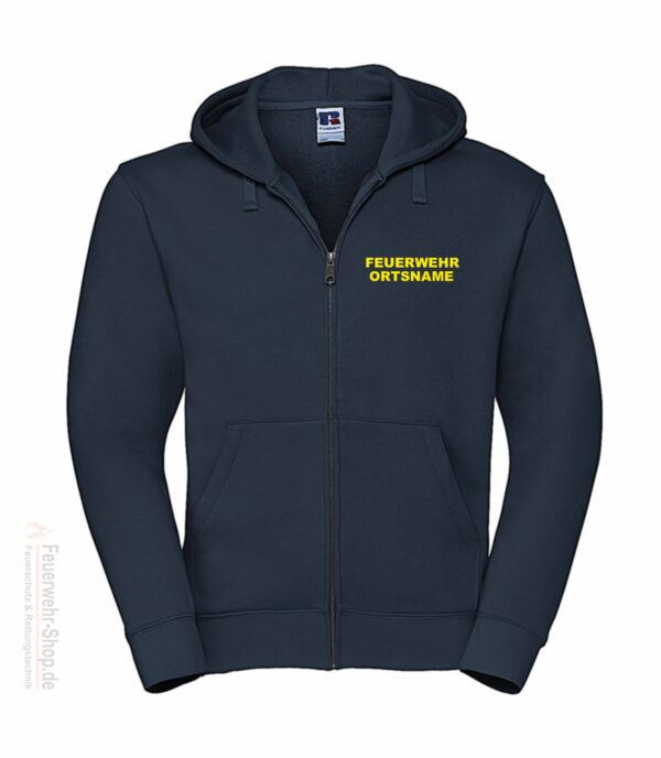 Feuerwehr Premium Kapuzen-Sweatjacke Basis mit Ortsnamen