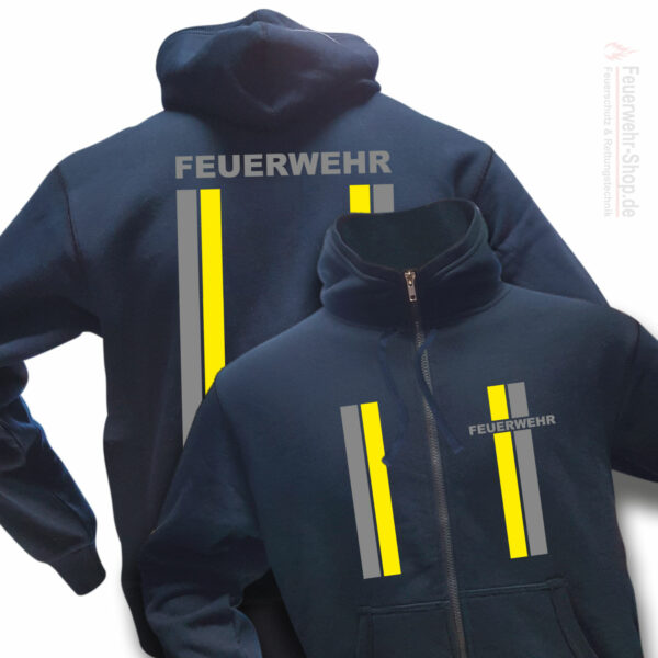 Feuerwehr Premium Kapuzen-Sweatjacke im Einsatzlook