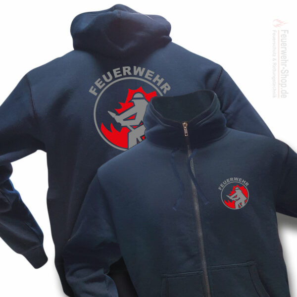 Feuerwehr Premium Kapuzen-Sweatjacke Firefighter I