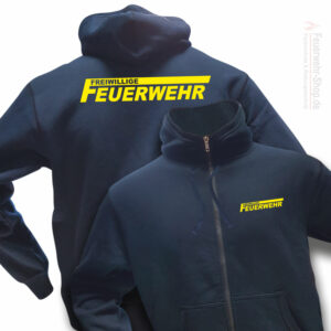 Feuerwehr Premium Kapuzen-Sweatjacke Freiwillige Feuerwehr Logo