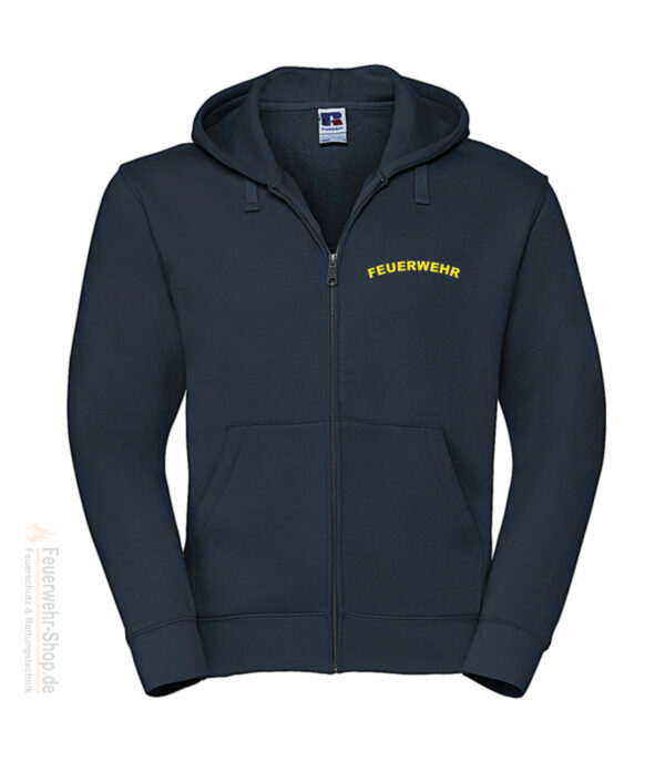 Feuerwehr Premium Kapuzen-Sweatjacke Rundlogo