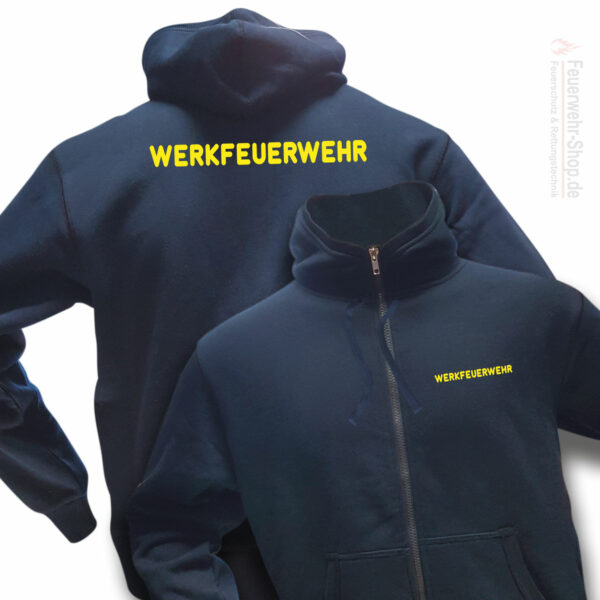 Feuerwehr Premium Kapuzen-Sweatjacke Werkfeuerwehr I