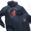 Jugendfeuerwehr Premium Kapuzen-Sweatjacke Firefighter I mit Ortsnamen