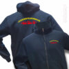 Jugendfeuerwehr Premium Kapuzen-Sweatjacke Rundlogo Flamme