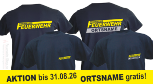 Feuerwehr Premium T-Shirt "Freiwillige Feuerwehr Logo" optional mit Wunschtext