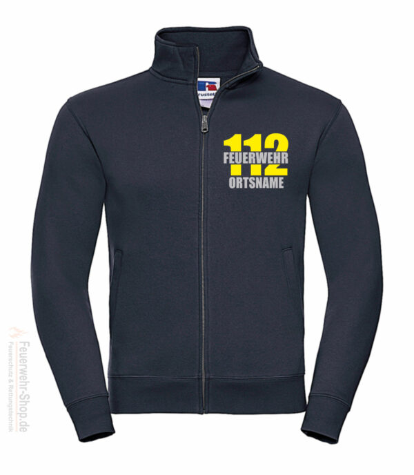 Feuerwehr Premium Sweatjacke Firefighter II mit Ortsnamen