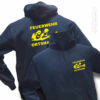 Feuerwehr Premium Kapuzen-Sweatshirt Firefighter III mit Ortsnamen