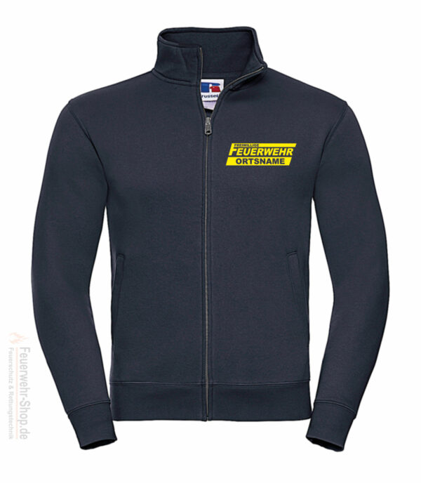 Feuerwehr Premium Sweatjacke Freiwillige Feuerwehr Logo mit Ortsname