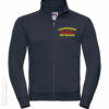 Feuerwehr Premium Sweatjacke Rundlogo Flamme mit Ortsnamen