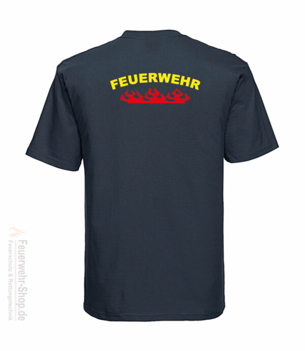 Feuerwehr Premium T-Shirt Rundlogo Flamme