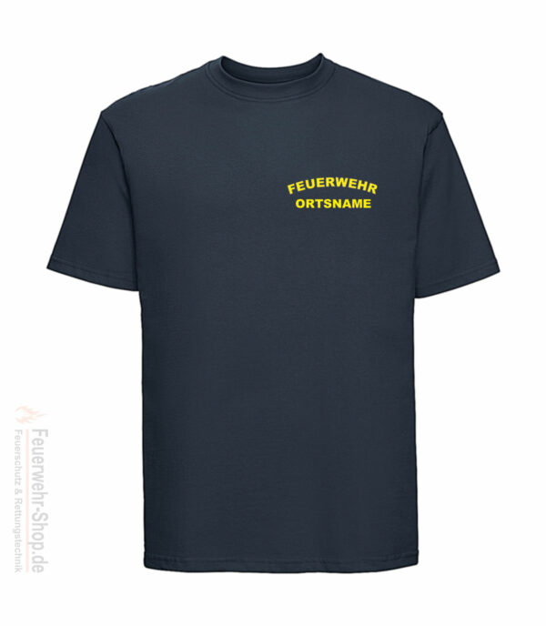 Feuerwehr Premium T-Shirt Rundlogo mit Ortsname