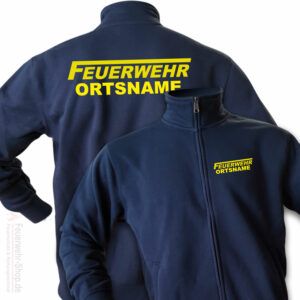 Feuerwehr Premium Sweatjacke Logo mit Ortsname