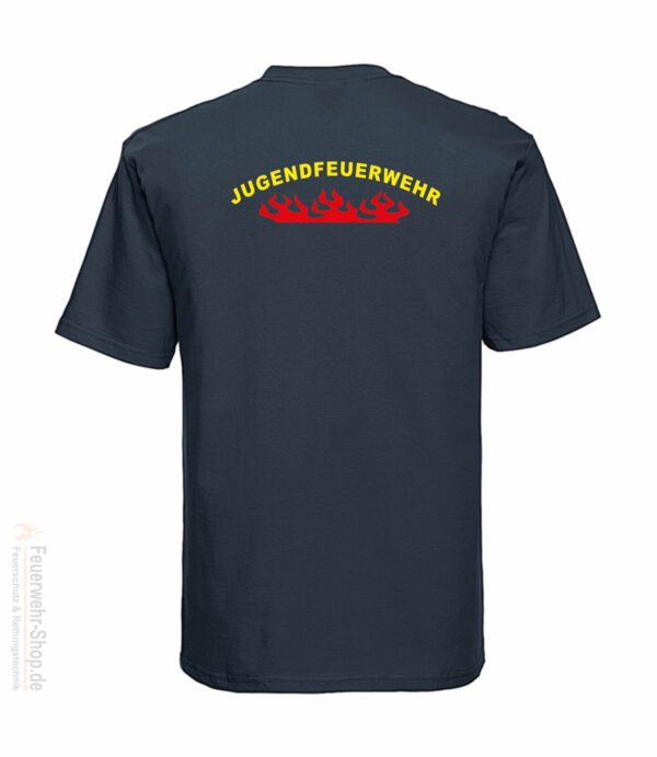 Jugendfeuerwehr Premium T-Shirt Rundlogo Flamme – Bild 3