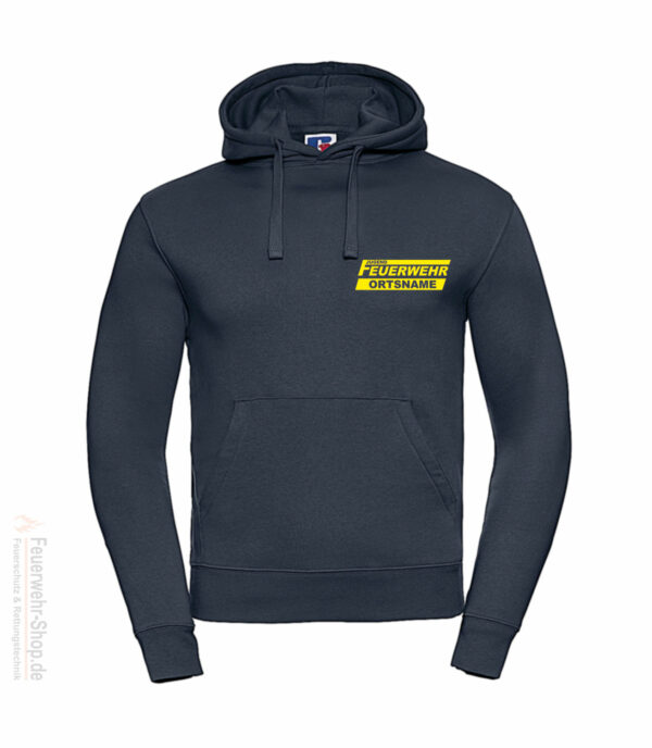 Jugendfeuerwehr Premium Kapuzen-Sweatshirt Logo mit Ortsname