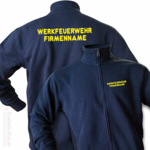 Feuerwehr Premium Sweatjacke Werkfeuerwehr I mit Firmennamen