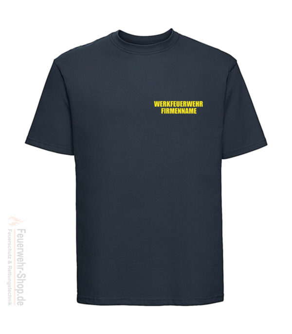 Feuerwehr Premium T-Shirt Werkfeuerwehr II mit Firmennamen