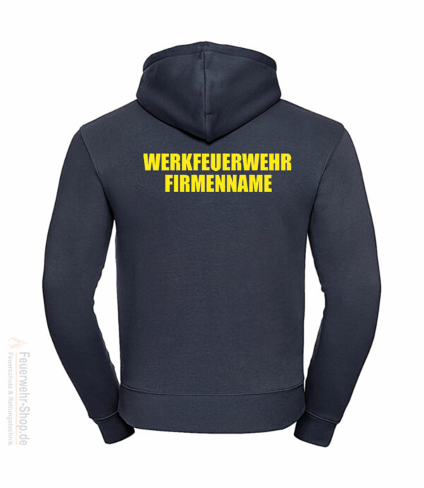 Feuerwehr Premium Kapuzen-Sweatshirt Werkfeuerwehr II mit Firmennamen