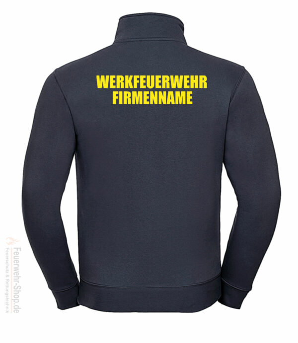 Feuerwehr Premium Sweatjacke Werkfeuerwehr II mit Firmennamen – Bild 3