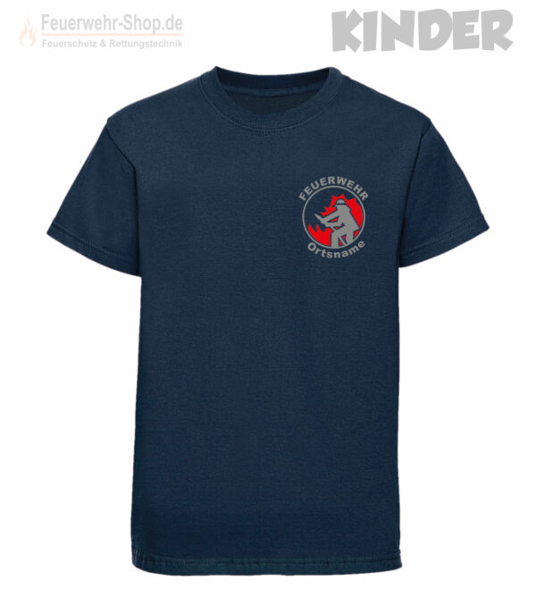 Kinderfeuerwehr Premium T-Shirt Firefighter I mit Ortsname